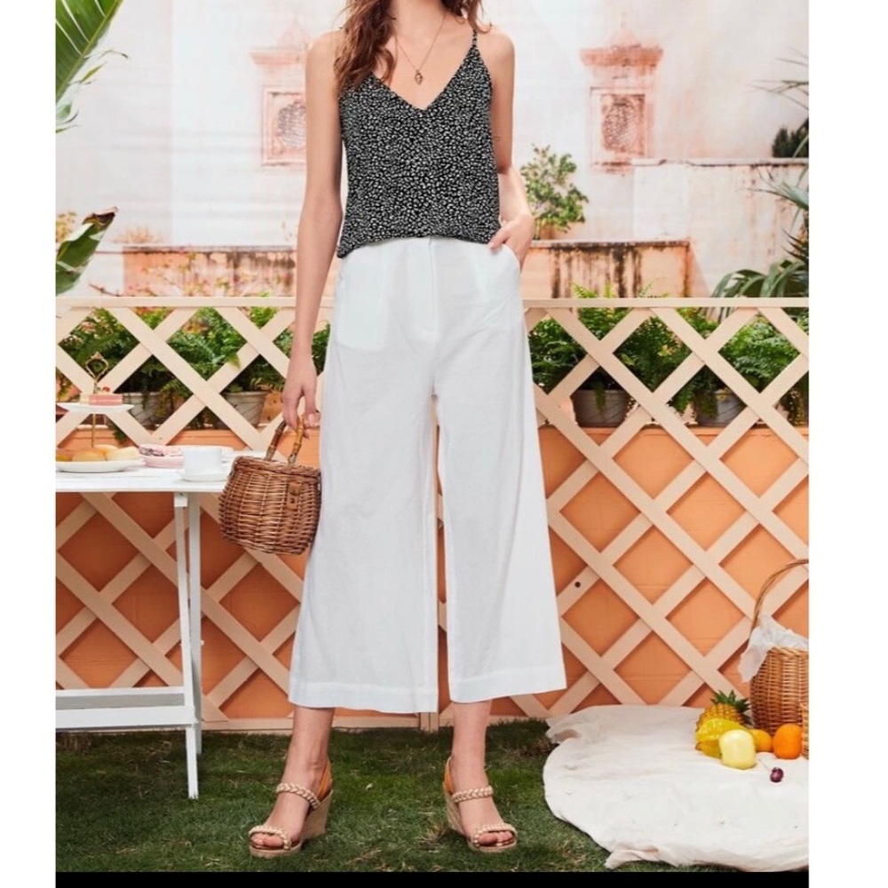 Double V-neck Cami Top